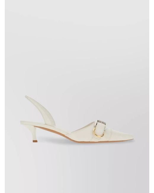 Givenchy Natural Leather Slingback Pumps