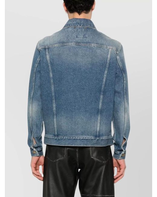 Golden Goose Deluxe Brand Blue Cotton Denim Jacket for men