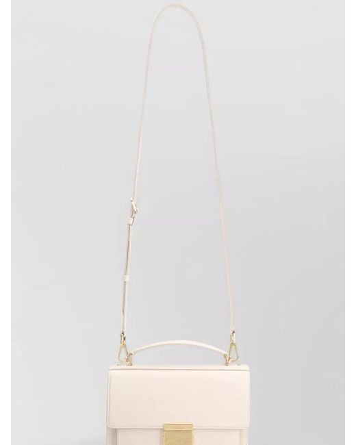 Golden Goose Deluxe Brand Natural Venezia Leather Crossbody Clutch Bag