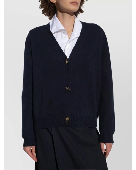 Fabiana Filippi Blue Knit Cardigan