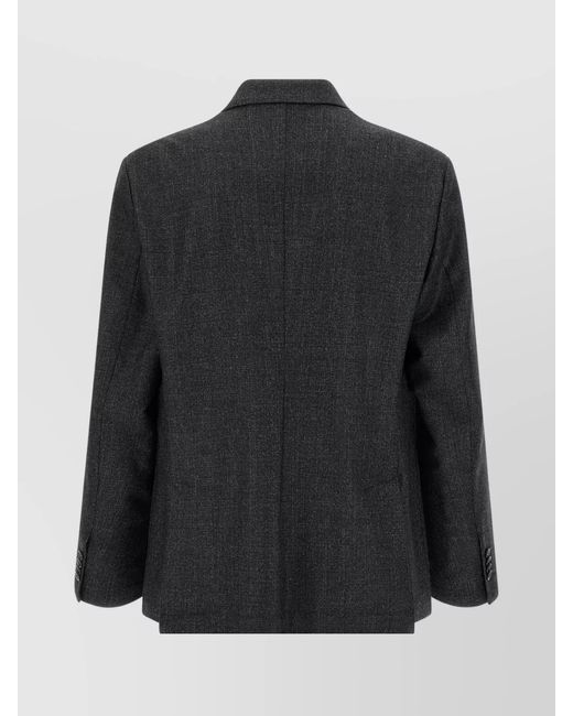 Barena Black Virgin Wool Blazer for men