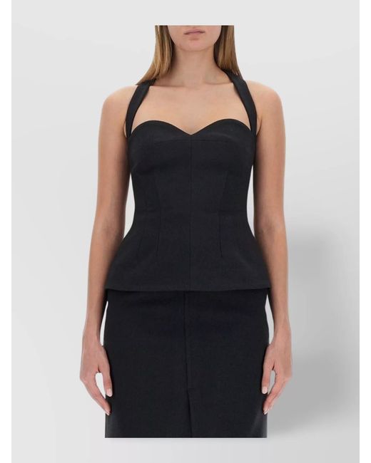 Philosophy Black Bustier Top