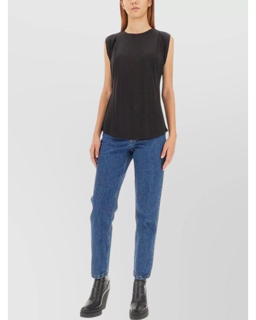 Michael Kors Blue Lightweight Sleeveless Viscose Tops