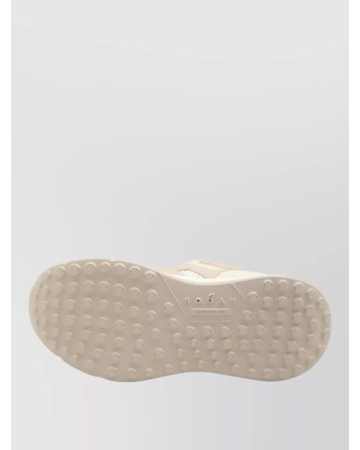 Hogan Natural Leather Low-Top Sneakers