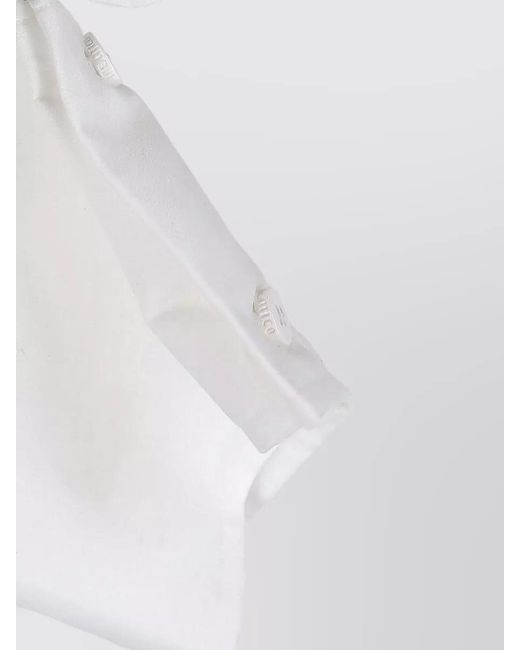 The Attico White Asymmetric Cotton Shirt