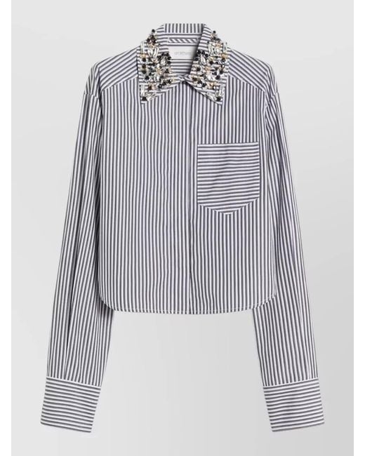 Sportmax Gray Cotton Shirt
