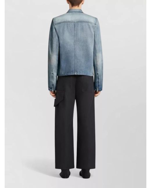 Courreges Blue Cotton Blazer for men