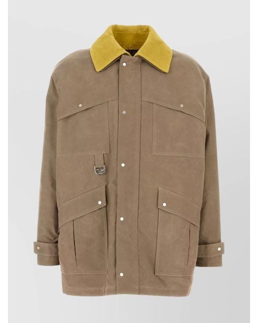 Fendi Natural Canvas Coat for men