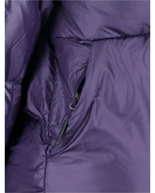 The North Face Blue Hooded Coat Padded Design Side Zipper Pockets