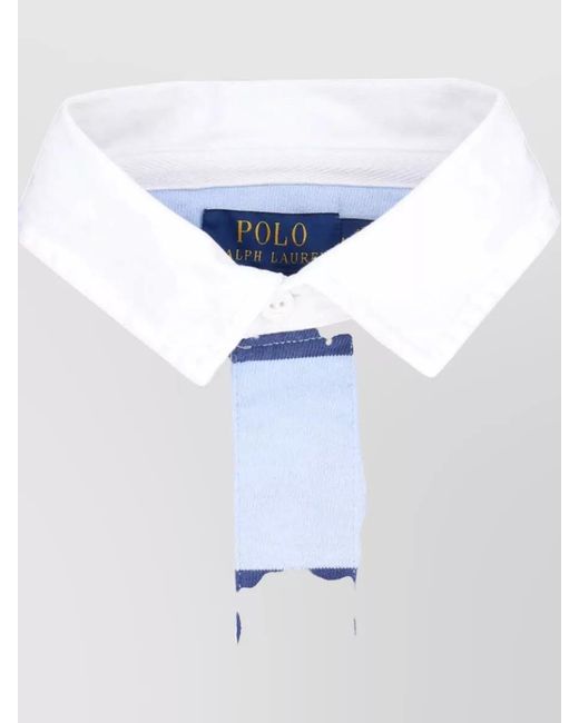 Polo Ralph Lauren Blue Striped Long-Sleeve Polo Shirt for men