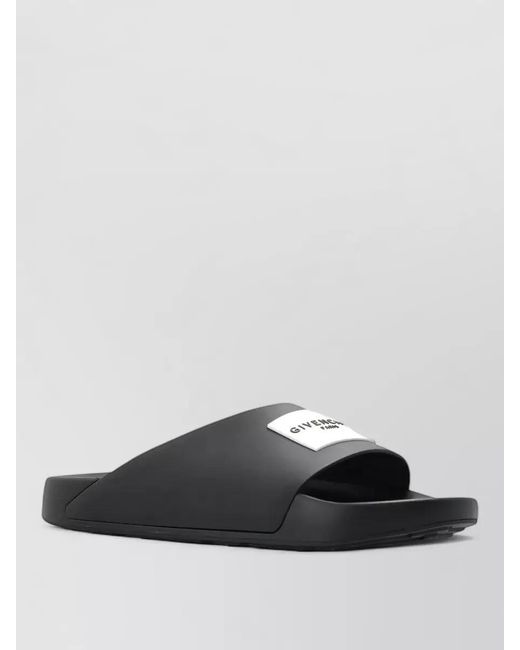 Givenchy Multicolor Rubber Flat Mules Open Toe Design