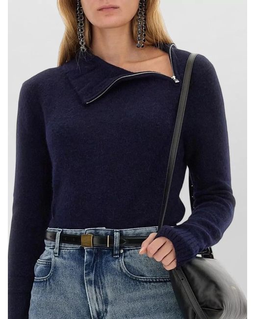 Isabel Marant Blue Baby Alpaca Sweatshirt