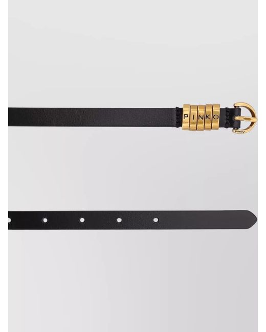 Pinko White Leather Belt