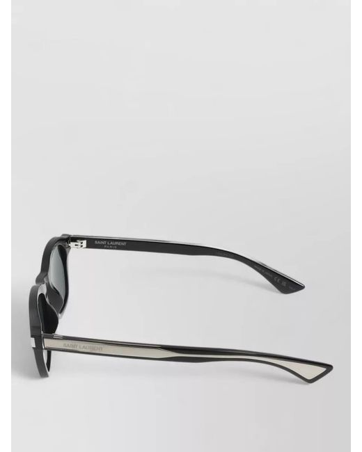 Saint Laurent Gray Sunglasses Sl 880 001 Crystal Frame