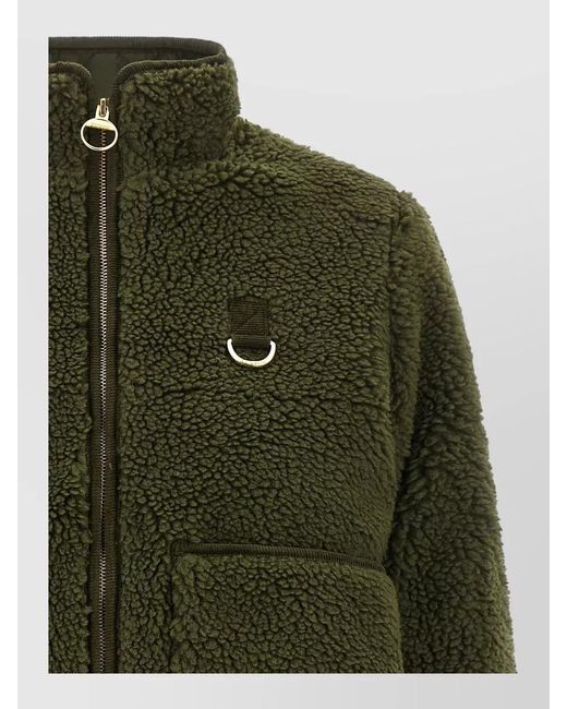 Barbour Green Fleece Cropped Jacket