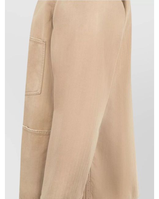 Maison Margiela Natural Cotton Herringbone Shirt Jacket for men
