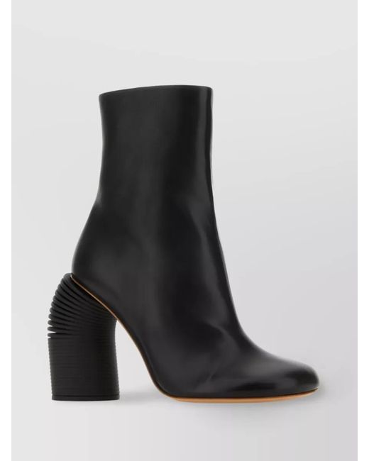 Off-White c/o Virgil Abloh Black Leather Ankle Boots