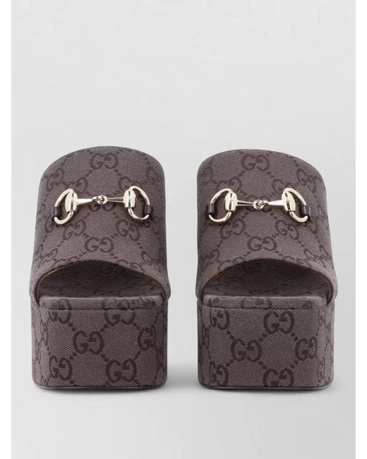 Gucci Multicolor Platform Mules