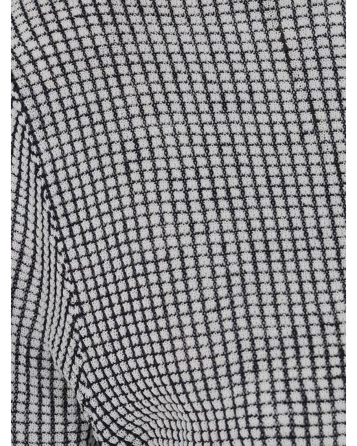 Ballantyne Gray Crew Neck Short Sleeves Textured Knit Pullover for men