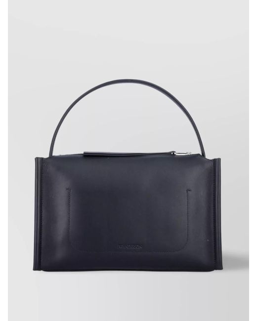 J.W. Anderson Blue Loafer Leather Shoulder Bag With Detachable Strap