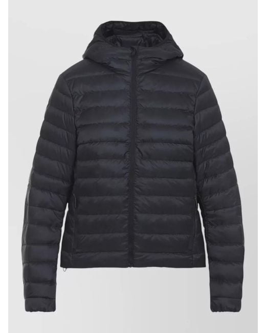 Canada Goose Blue Down Quilted Hooded Puffer Jacket