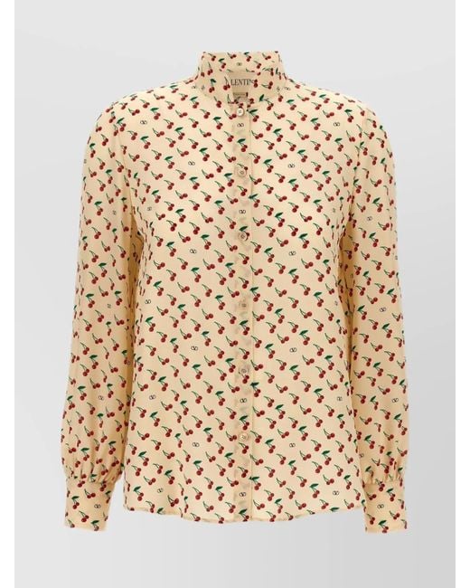 Valentino Garavani Natural Silk Shirt