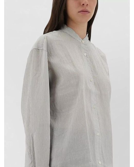 Studio Nicholson Gray Striped Shirt
