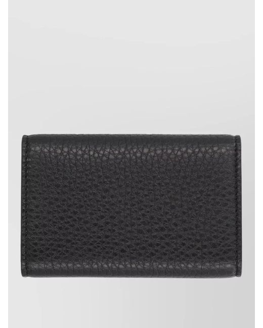 Givenchy Black Leather Keychain Wallet for men