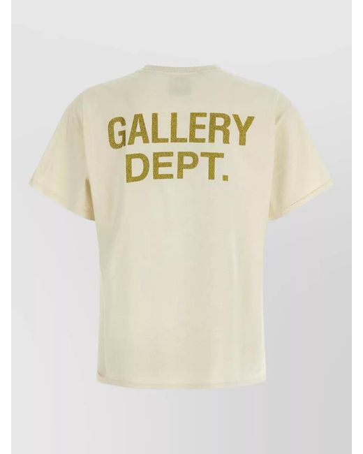 GALLERY DEPT. Natural Ptg Logo Crew Neck Graphic T Shirt for men