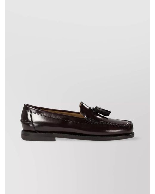 Sebago Black Leather Classic Will Loafers