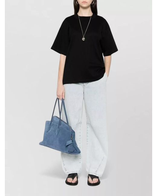 Herskind Black Larsson Cotton T-Shirt Relaxed Fit