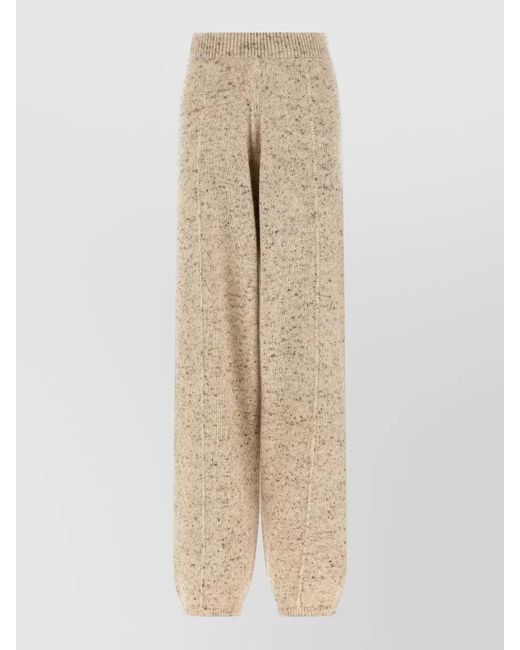 Fabiana Filippi Natural High Rise Wide Leg Knit Pants