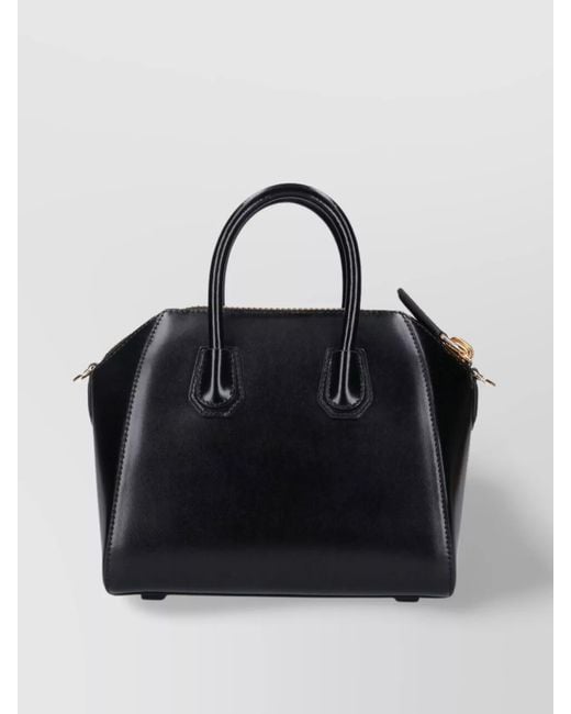 Givenchy Black Antigona Mini Leather Top Handle Bag