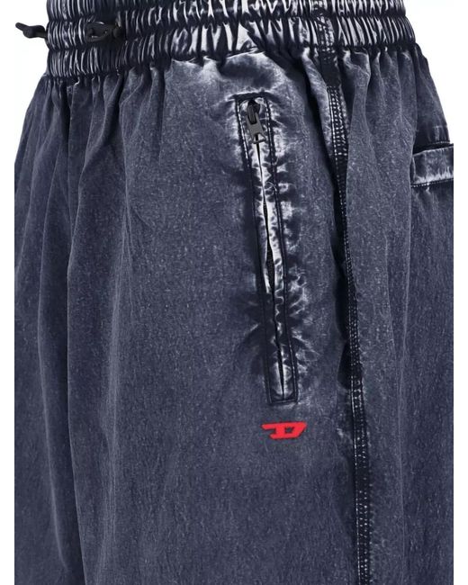 DIESEL Blue Straight Track Pants