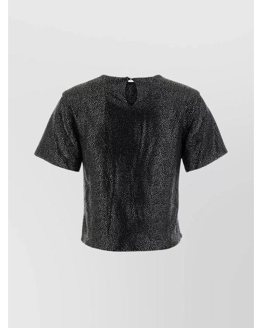 GIUSEPPE DI MORABITO Black Embellished Blouse