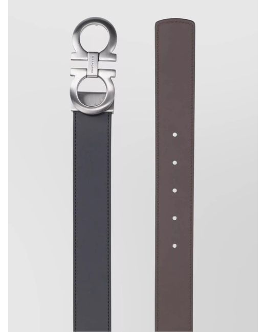 Ferragamo Multicolor Leather Reversible Belt for men