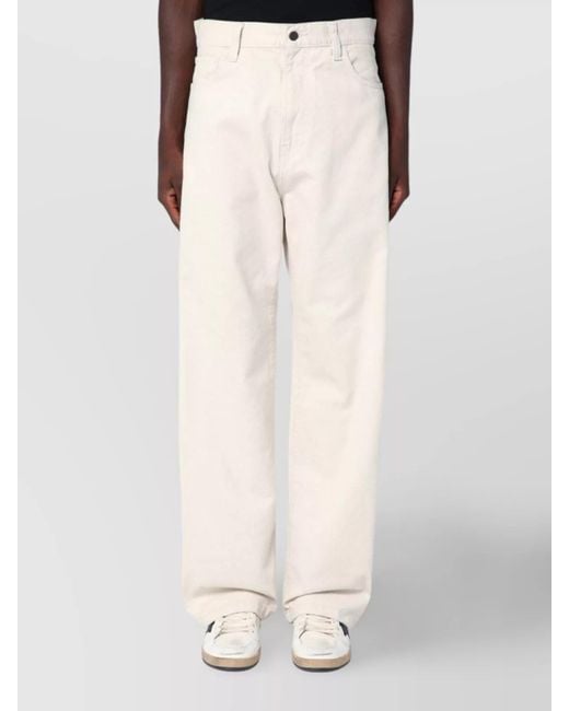 Carhartt Men's Natural Moonbeam Wide Leg Pants Pockets