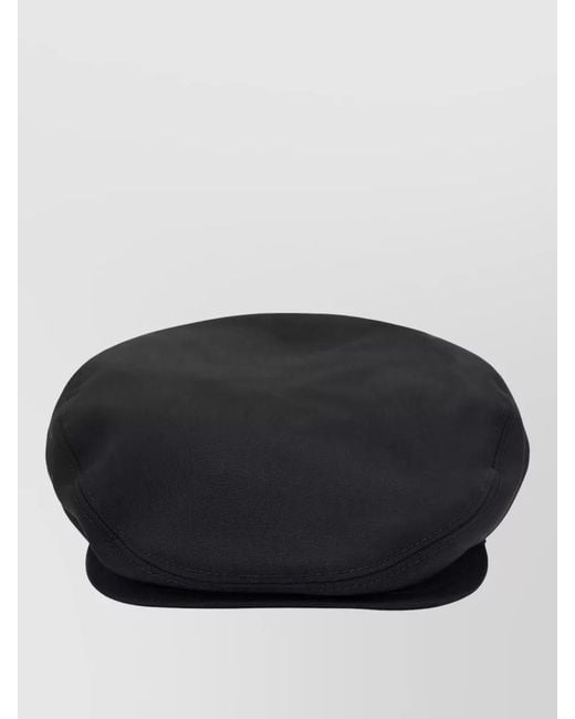 Dolce & Gabbana Black Canvas Cap Flat Shape Lightweight Structure for men