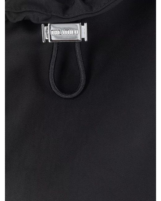 The Attico Black Bomber Jacket
