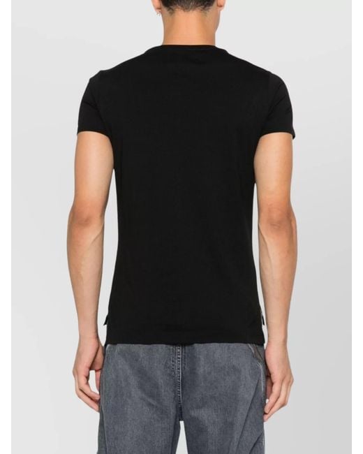 Vivienne Westwood Black Cotton Printed Short-Sleeve T-Shirt for men