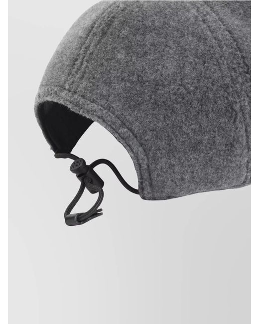 Miu Miu Gray Flannel Baseball Cap