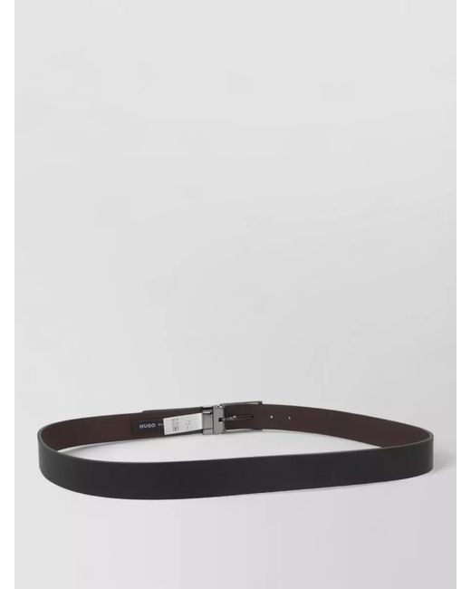 HUGO White Leather Belt for men