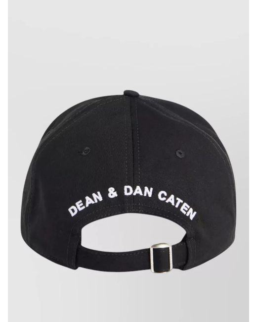 DSquared² Black Baseball Cap for men