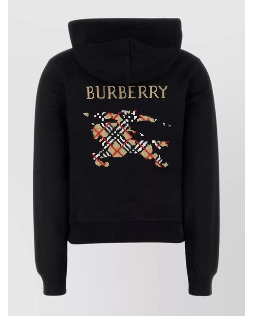 Burberry Black Cotton Hoodie