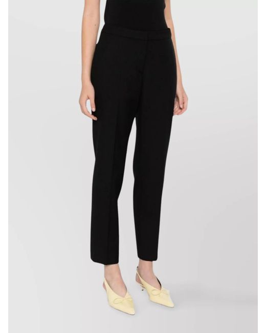 Dries Van Noten Blue Wool Tapered Trousers