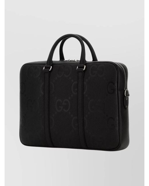 Gucci Black Leather Briefcase for men