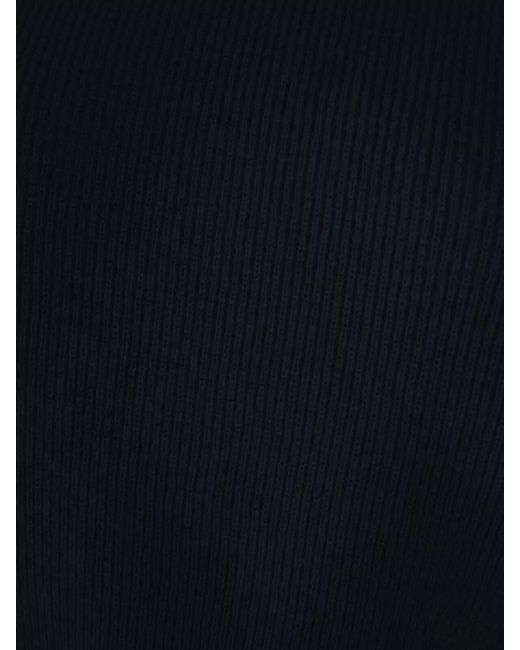 Malo Blue Cashmere Sweater Cropped Silhouette Long Sleeves