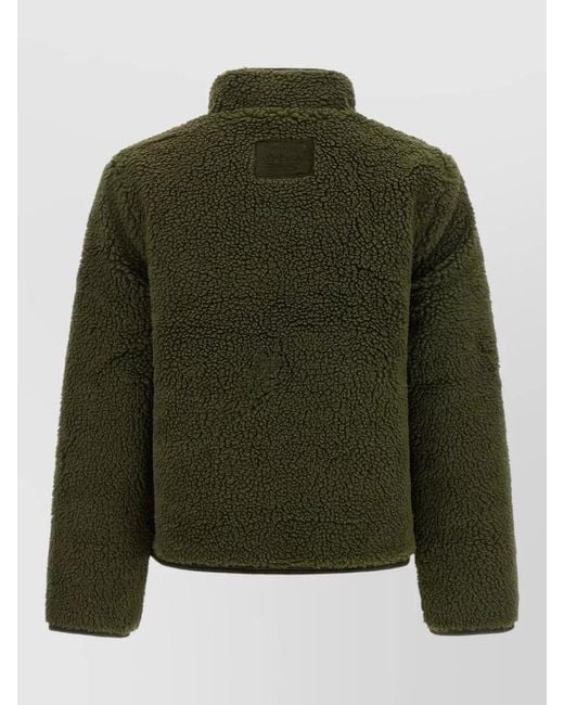 Barbour Green Fleece Cropped Jacket