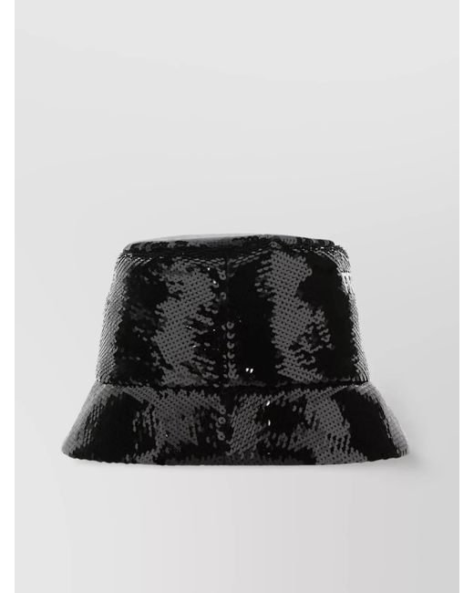 Prada Black Sequin Bucket Hat
