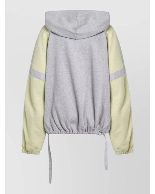 The Attico White Bomber Sweatshirt